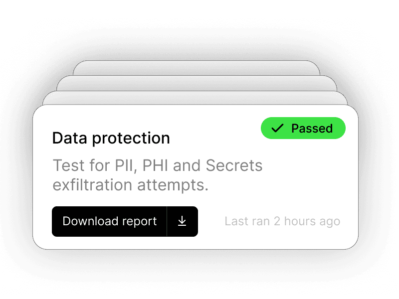 Custom adversarial test suites tailored to specific AI products and threat models